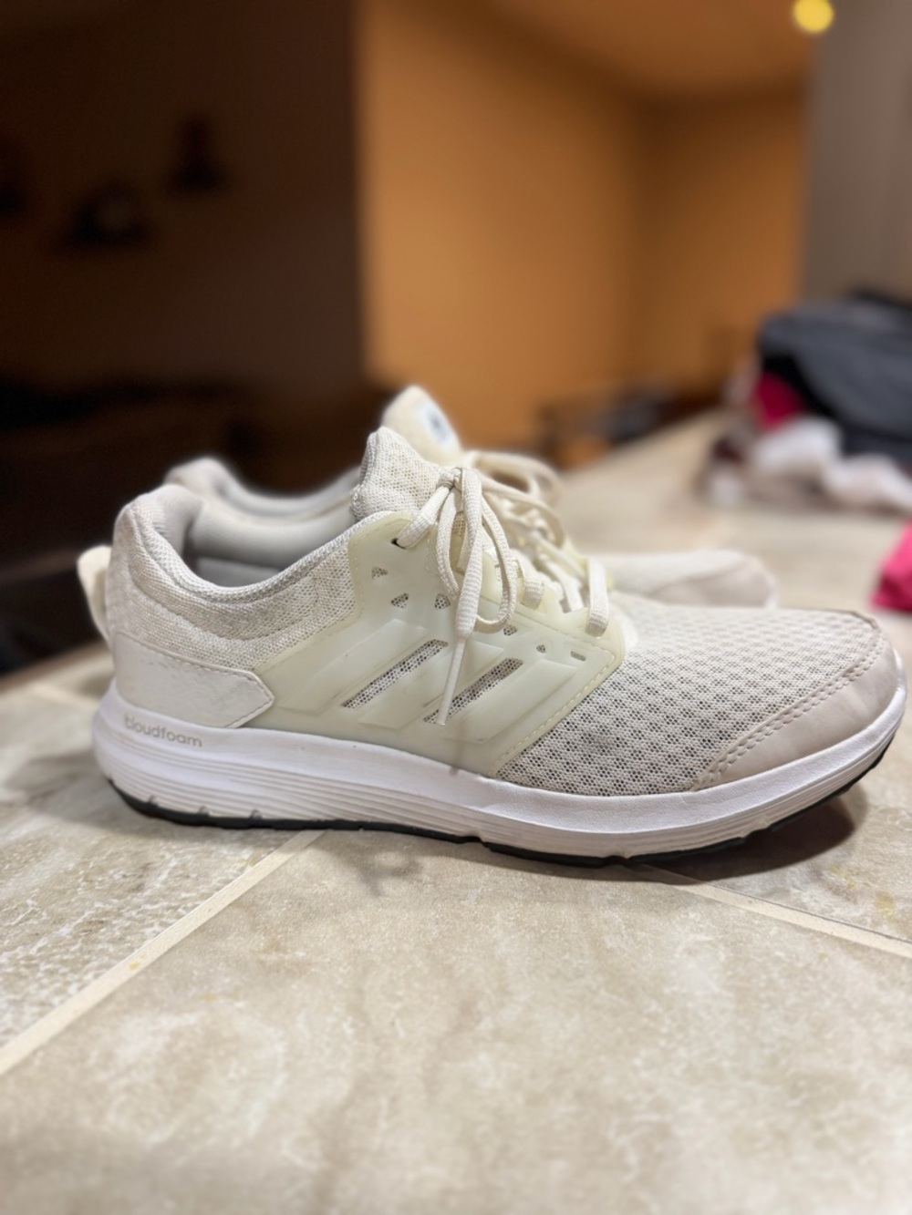 adidas Women's White Cloudfoam Running Shoes